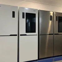 یخچال فریزر استیلون دوقلو دورین دور درب شیشه ای