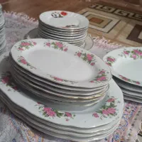 بشقاب  گل قرمزی|ظروف سرو و پذیرایی|اصفهان, الهیه|دیوار
