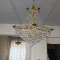 ۲عدد لوستر|لوستر و چراغ آویز|ری, اقدسیه|دیوار