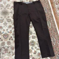 شلوار کتان قهوه ای سایز بزرگ ۶۲