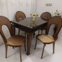 میزناهارخوری ۴ نفره منبت شیک(مناسب جهیزیه)