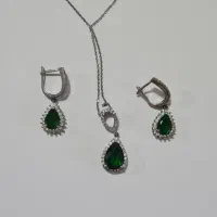 ست گردنبند و گوشواره (نقره)|جواهرات|سنندج, |دیوار