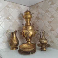 سماور ذغالی برنزوسرویس پاسماوری