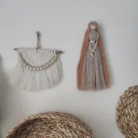 انواع اباژور و دکوریجات مکرومه و رافیا|صنایع دستی و سایر لوازم تزئینی|فردیس, ثابتی|دیوار