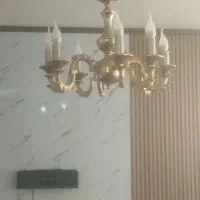 لوستر برنجی|لوستر و چراغ آویز|محمدیه-قزوین, |دیوار