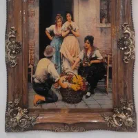 نقشه تابلو فرش طرح مرد گل فروش