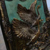 تابلوی لوکس بزرگ با ورق طلا