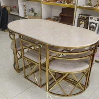 میزنهار خوری کمجا نهارخوری فلزی چهار نفره 6 نفره|میز و صندلی غذاخوری|مشهد, شهرک رازی (شهرک غرب)|دیوار