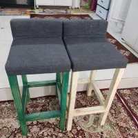 یک جفت صندلی چوب اصل
