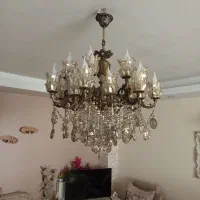 لوستر برنز اصل به همراه لوستر های دیواری برنز|لوستر و چراغ آویز|کرج, چهارصد دستگاه|دیوار
