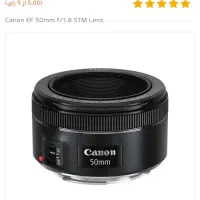 لنز کانن۵۰میلی متر f1.8