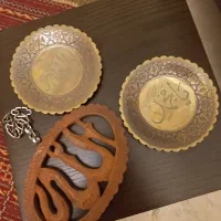 فروش دیوارکوب برنجی وچوبی