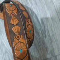 کمربند تمام چرم کاردست سرخپوستهاوارداتی از امریکا|کیف، کفش، کمربند|اهواز, سلطانمنش|دیوار