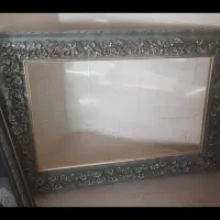یک عدد اینه قابدار نو به همراه یک عدد قاب نو|آینه|قزوین, |دیوار