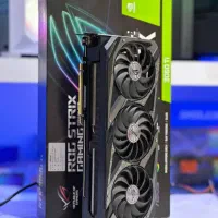 کارت گرافیک RTX3060Ti Asus ROGstrix 8GB در حد نو