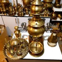 کلکسیونی عتیقه برنجی c مسی گازی زغالی ذغالی سماور|کلکسیون اشیاء عتیقه|اصفهان, دستگرده|دیوار