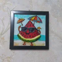 ویترای (نقاشی روی شیشه)طرح هندوانه