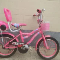 دوچرخه سایز 16صورتی دخترانه شیک نونو