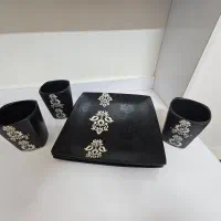 بشقاب طرح دیس ولیوان چینی سرامیک|ظروف سرو و پذیرایی|قم, زنبیل آباد|دیوار