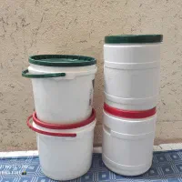 دبه ۱۰ کیلویی پلاستیکی رب/سس