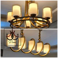 لوستر مدرن نئوکلاسیک (شرکتی متریال درجه یک)|لوستر و چراغ آویز|فردیس, |دیوار