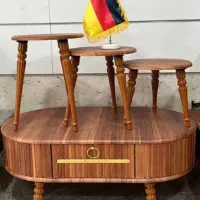 میز عسلی چوبی و فلزی یاتاش با اقساط