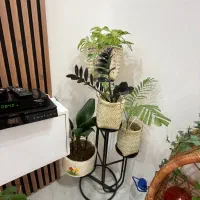 استند گلدان فلزی مشکی