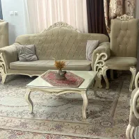 مبل ۷ نفره و میز ناهار خوری ۶ نفرا و میز عسلی