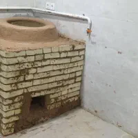 نصب تنور گلی سنتی و نصب دیگ آش و حلیم
