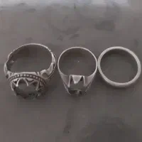 رکاب انگشتر نقره .سنگ های زینتی...