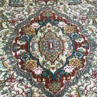 فرش تبریز ذرع و نیم نامی ( گل ابریشم)