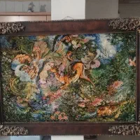 تابلو فرش تمام ابریشم