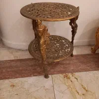 میز عسلی برنزی، میز کنارسالنی میز کنسول تزیینی