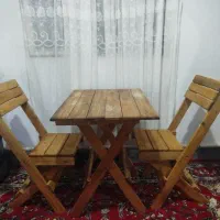 میز و صندلی تاشو دونفره