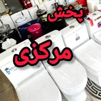 توالت Classic Beige فرنگی بژ کلاسیک+شیرالات عمده