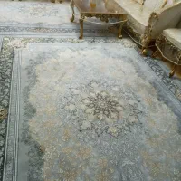 دو تخته فرش ۹ متری نقره ای ۷۰۰شانه،طرح جدید