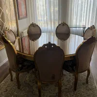 مبلمان کلاسیک مدل فرانسوی با غذاخوری ۸ نفره|مبلمان خانگی و میز عسلی|کرج, فاز ۲ مهرشهر|دیوار