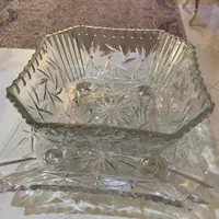 تعدادی ظروف،مجسمه کریستال میوه خوری واجیل خوری اصل|ظروف سرو و پذیرایی|تهران, دهکده المپیک|دیوار