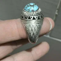 انگشتر فیروزه نیشابوری دست ساز فوری فوری