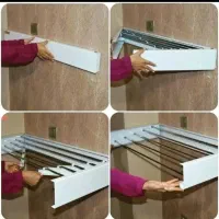 رخت آویز و بندرخت دیواری تاشو و بازشو و کمجا