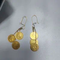 گوشواره دست دوم وزن ۳گرم ۸۰۰سوت