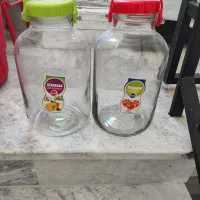 شیشه ترشی سایز بزرگ دو عدد|ظروف نگهدارنده، پلاستیکی، یک‌بارمصرف|قروه, |دیوار