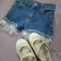 کفش و شلوارک نو واسه دختر دو سه ماهه