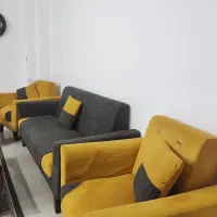 مبل در حد نو روکش مخمل ۱۲ میلیون