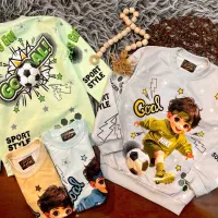 فقط عمده - بلوز فول چاپ مجلسی پسردختر ۱۰مدل