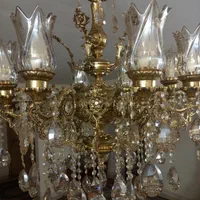 لوستر برنز ۸ شاخه|لوستر و چراغ آویز|تهران, مهرآباد جنوبی|دیوار