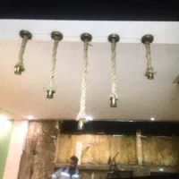 لوستر طناب کنفی|لوستر و چراغ آویز|تهران, اختیاریه|دیوار