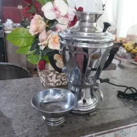 سماور برقی برنجی قندان برنجی