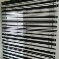 پرده  کرکره سفید مشکی|حراج|رشت, رشتیان|دیوار