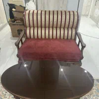 کاناپه دو نفره به همراه میز جلو مبلی